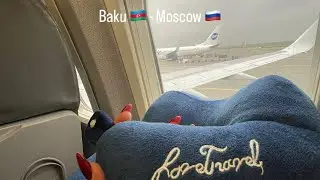 BAKU(GYD) - MOSCOW(VKO) ,UTAIR Airlines , Boeing 737-500 Travel , Baku airport