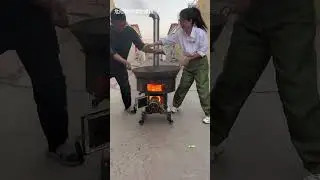 New mobile fire wood stove firewood stove firewood stove mobile stove.