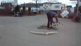 Proberollen Faltliegedreirad