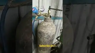 Oxygen Cylinder with regulator & hosepipe / Gas cutting set # shorts