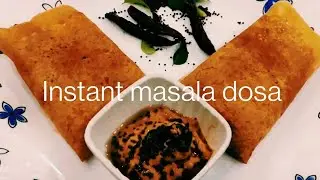 instant dosa made with tasty and delicious chutney | cooking fever