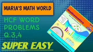 word problems on HCF| class 5 SNC Unit 2 Ex 1 Q. 3,4@Mariamathworld