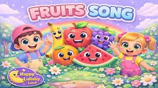 Healthy Fruit Song 🍎🍉 | Kids Learning Song | Happy Lullaby Land / #FruitSongForKids #KidsLearning