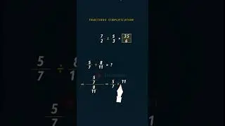 Fractions simplification in seconds #maths #fractions #shorts