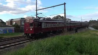 Old EMU train in SE Melbourne