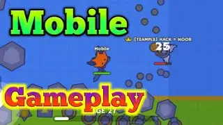 THE BUILDER //KING OF THE RIVER MOOMOO.IO MOBILE GAMEPLAY
