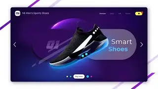 Mi Smart Shoes | Website Design | UI UX | Interaction Design
