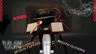 Roblox ASMR Wooden spoon tapping /Mouth clicking👄🗣️