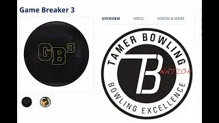 Ebonite GameBreaker 3 (4 testers-2 patterns) by TamerBowling.com