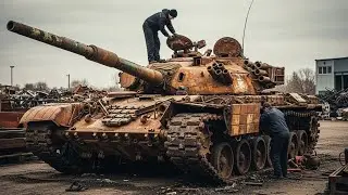 40-Year-Old T-72 Tank Restored to NEW! | Unreal Military Makeover   |  Jungle To Garage