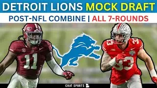 Detroit Lions 7-Round Mock Draft Post-NFL Combine Without Trades