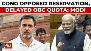 PM Modi Slams Congress In Parliament: 'BJP Implemented Ambedkar's Vision, Congress Disregarded It'