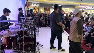 RAFI NOVADI ILHAM - Mahalini Mall Paragon Semarang Band Drums GRETSCH snare cymbal #snaredrumfreakz
