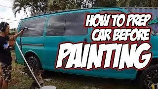 😎🚙 How to Prep Car Before Painting | Must Have Auto Body Tools | Tips on Painting Door Jambs 😎🏝