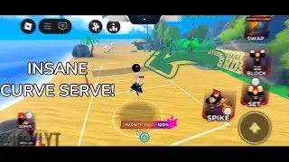 How to Do the CURVE SERVE VARIANT in Volleyball Legends Roblox (Mobile Tutorial)