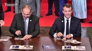Macron Arrives In Armenia For Francophone Summit