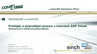 Webinář con4PAS: Prodejní a poprodejní procesy v řešení SAP Cloud | 23. listopadu 2021