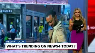 John Legend surprises street performer in Boston
