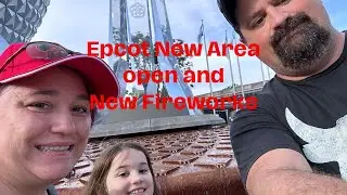 Epcot on Walts Birthday viewing the new garden and Luminous Symphony of us Fireworks. #epcot