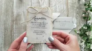 wooden wedding invites, wedding ideas