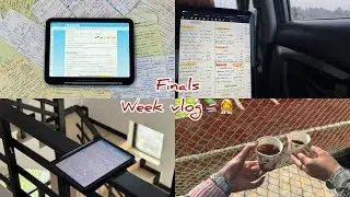 اسبوع الفاينل من حياتي كـطالبـة صيـدلة مرحـلة ثالثـة ✨📚👩‍⚕️| finals week vlog 🌱
