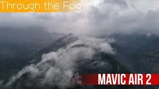 Mavic Air 2 Dramatic footage Of Moving Fog over Shuimo Town. The start Of Panda Trail By UTMB 50k