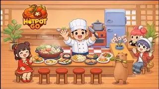 Hotpot Go: Juicy Food Sort Puzzle ASMR Gameplay Level 6-7