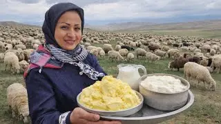 Village Life in Northern Iran | Local Butter in the Forest 🖤🖤🖤