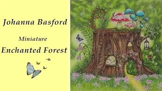 Johanna Basford-Miniature Enchanted Forest|Colored with Faber-Castell Polychromos