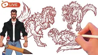 Drawing Monsters Livestream - DRAW, CHAT, CHILL