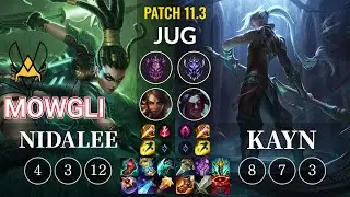 VIT Mowgli Nidalee vs Kayn Jungle - KR Patch 11.3