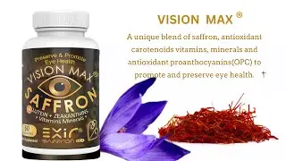 Vision Max Eye Supplement with Saffron, Lutein & Zeaxanthin and AREDS2 Formulation