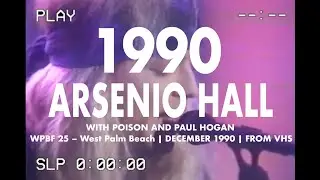 The Arsenio Hall Show &ndash; Poison & Paul Hogan (Summer 1990 Episode, Dec 1990 WPBF Rerun w/ Ads)