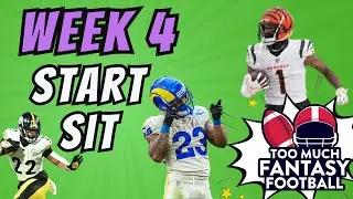 Week 4 Fantasy Football: Must-Start & Sit Decisions!