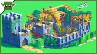Minecraft | How to Build a Fortified River House [EASY 5x5 System]