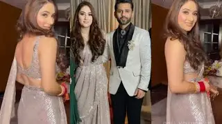 Disha Parmar Stunning Reception Look | Disha Parmar and Rahul Vaidya wedding #bigboss #dishaparmar