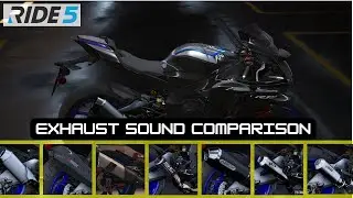 RIDE 5 | Yamaha R1M Exhaust sound comparison [4K 60fps HDR]