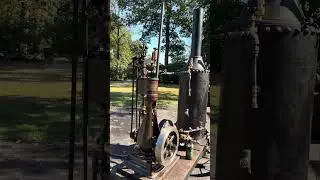 Nagle /Carlin&rsquo;s Sons vertical steam engine. First run.