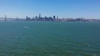 Drone footage over Treasure Island