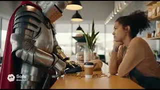 Medieval Knight Tries to Pay for Coffee in 2026 ☕⚔️#funny #memes #funnyshorts