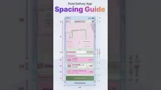 FOOD DELIVERY APP SPACING GUIDE #fooddeliveryapp #spacing #appdesign #appdevelopment #shorts