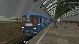 Trainz 12. Поездка по Правобережной линии метро СПб