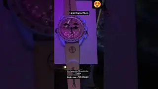 Omega white 🤍 watch live video in 💙 lighting #omega #watch #viral #like #shorts #like #live #youtube