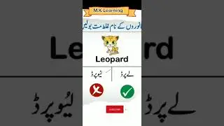 How you pronounce Leopard?😱#shortsviral #shortsfeed #shorts #viral