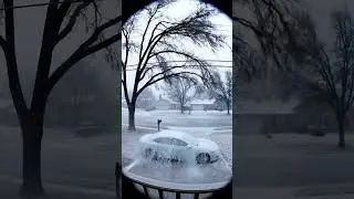 Ice Storm Transformation ❄️🚗 #icestorm #winterweather