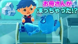 【あつ森】暑すぎてエアコン付けたらお母さんが凍っちゃった!?【あつまれどうぶつの森 茶番】