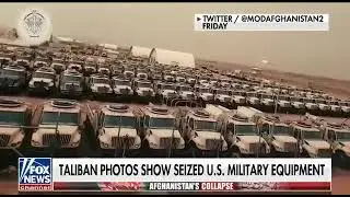 The Taliban released a video of the military equipment left behind by the American equipment