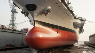Co dzieje się w kadłubie lotniskowca USS Gerald R. Ford?