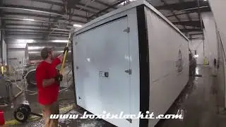 Clean portable self storage unit
