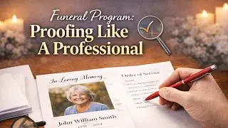 Proofing Your Funeral Programs Like A Professional - Lesson 6